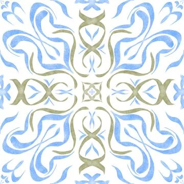 Hand drawn floral seamless pattern. Stock Illustration