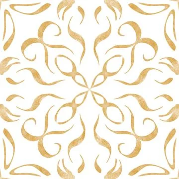 Hand drawn floral seamless pattern. Illustrazione stock