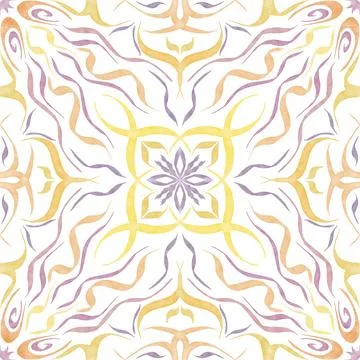 Hand drawn floral seamless pattern. Illustrazione stock