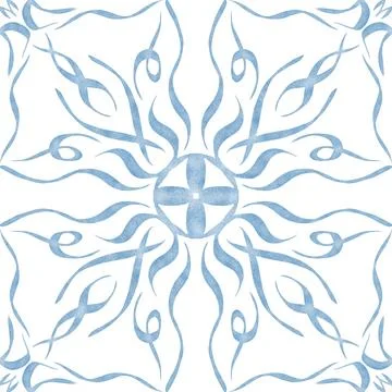 Hand drawn floral seamless pattern. Illustrazione stock
