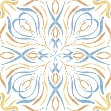 Hand drawn floral seamless pattern. Illustrazione stock