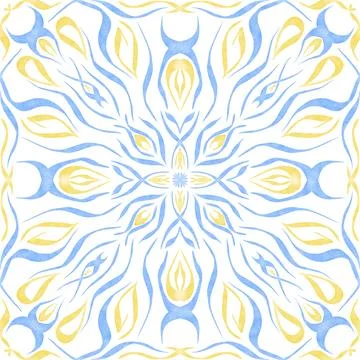 Hand drawn floral seamless pattern. Illustrazione stock