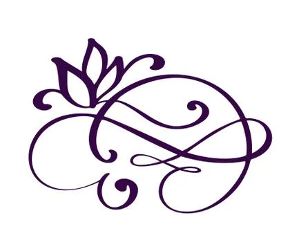 Hand drawn flourish Calligraphy elements. Vector illustration Stockillustratie