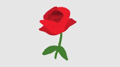 Hand Drawn Flower Growing Animation | Blooming Plant Growth Stock-Footage 329940410