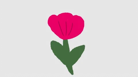 Hand Drawn Flower Growing Animation | Blooming Plant Growth Stock-Footage 329940585