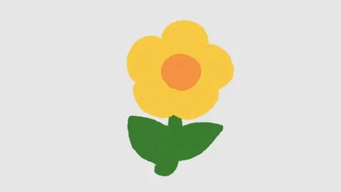 Hand Drawn Flower Growing Animation | Blooming Plant Growth Stock-Footage 329940592