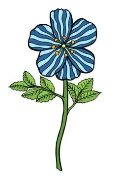 Hand drawn Flower Stock Illustration