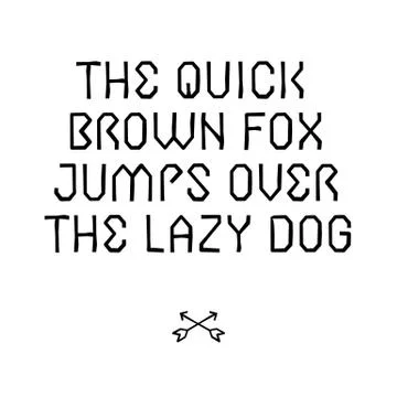Hand drawn font set Stock Illustration