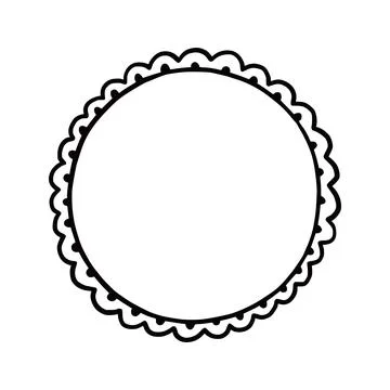 Hand drawn frame. Doodle style. Stock Illustration