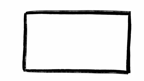 Hand drawn frame enlarging from small size to big one in loop stop motion 스톡 동영상 276391662