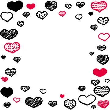 Hand-drawn frame Stock Illustration