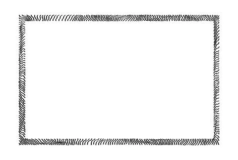 Hand drawn frame wavy scribble, thick hatching, isolated. Vector illustration Stock Illustration