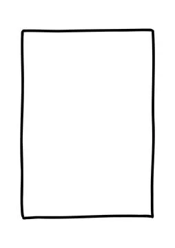 Hand drawn frames. Doodle scribble simple box. Vector empty drawing sketch. Stock Illustration