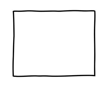 Hand drawn frames. Doodle scribble simple box. Vector empty drawing sketch. Illustrazione stock