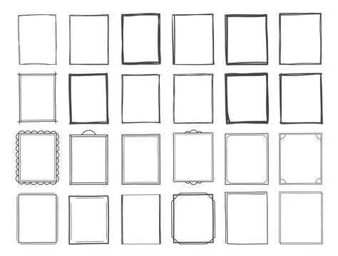 Hand Drawn Frames Stock Illustration