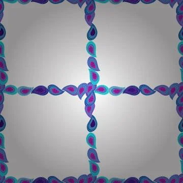 Hand drawn frames. Vector. Seamless. Vintage doodle sketch picture frame doodle Stock Illustration