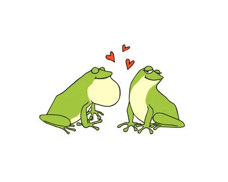 Hand drawn frogs Stock Illustration