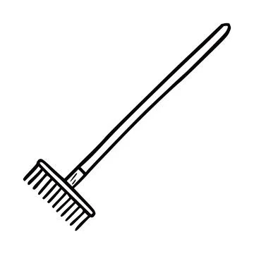Hand drawn garden tool element Stock Illustration