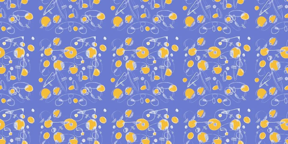 Hand drawn geomethic seamless pattern illustration graphic shaper colorful vivid Stock Illustration
