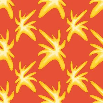 Hand drawn geomethic seamless pattern illustration graphic shaper neon vivid Stock Illustration
