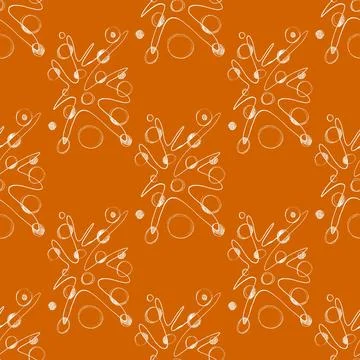 Hand drawn geomethic seamless pattern illustration graphic shaper neon vivid Stock Illustration