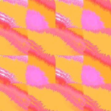 Hand drawn geomethic seamless pattern illustration graphic shaper neon vivid Stock Illustration