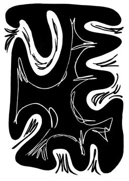 Hand-drawn geometric original pencil pattern illustration Stock Illustration