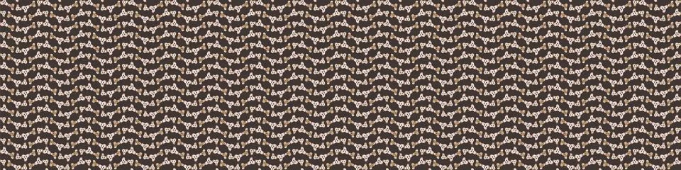 Hand drawn geometric wavy scribble stripe seamless border pattern. Vector Stock Illustration