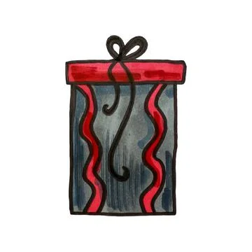 Hand drawn gift boxes Stock Illustration