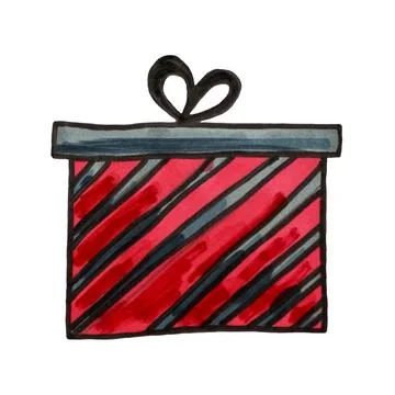 Hand drawn gift boxes Stock Illustration