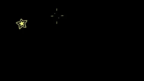Hand-drawn Glitter Overlay Animation, Shining Sparkles, Yellow Stock Footage 315277676