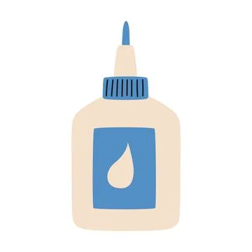 Hand drawn glue bottle. Vector illustration Stock Illustration