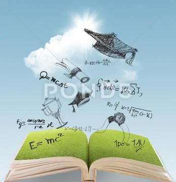 Hand drawn graduation celebration Stock Illustration