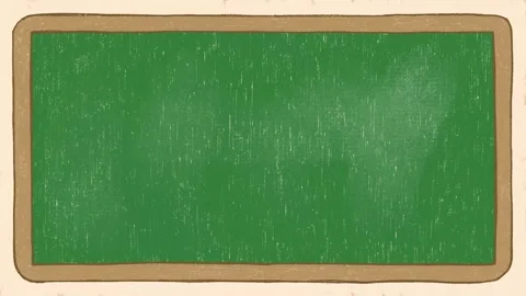 Hand Drawn Green Chalkboard Background with Scribble Texture, Frame by Frame 2D Stockbeeldmateriaal 342221990