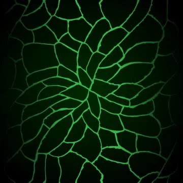 Hand Drawn green toxic web colored doodle graphic column pattern Stock Illustration