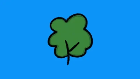 Hand-Drawn Green Tree Nature Animation on Blue Screen | 2D Vector Eco Plant Video stock 332615164
