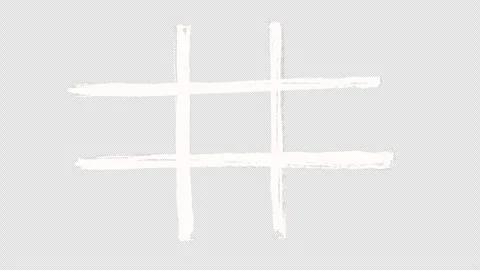Hand-drawn grid icon on a black screen. Stock Footage 303019176
