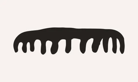 Hand drawn grooming tools Stock Illustration