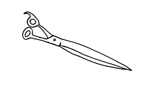 Hand drawn grooming tools Stock Illustration
