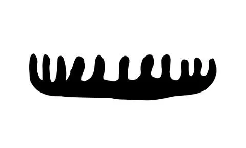 Hand drawn grooming tools Stock Illustration