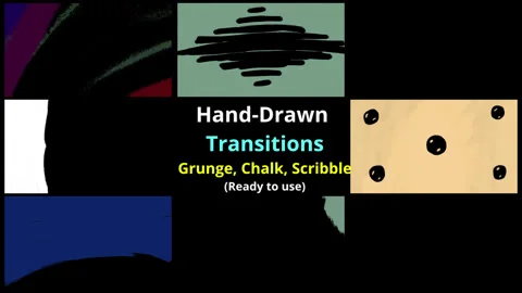 Hand Drawn Grunge Chalk Scribble Transitions with Transparent Background. sketch Stock Footage 325816783