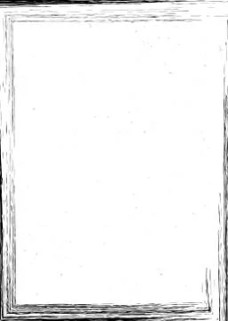 Hand drawn grunge frame. Rectangular textured border with copy space for soci Illustrazione stock