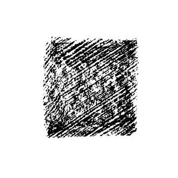 Hand drawn grunge square background with texture. Stock Illustration