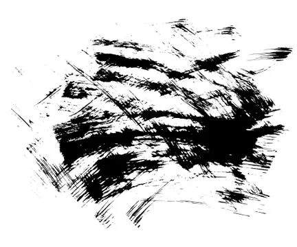 Hand drawn of grunge texture. Brush strokes. Stock Illustration