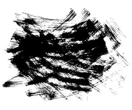 Hand drawn of grunge texture. Brush strokes. Stock Illustration