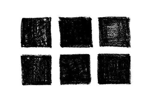 Hand drawn grunge vector square backgrounds set. Stock Illustration