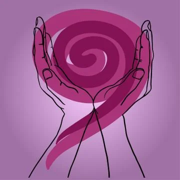 Hand drawn hands vector illustration symbol icon. Stock Illustration