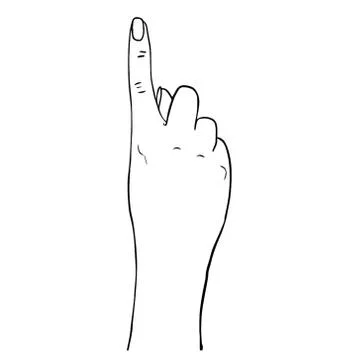 Hand drawn hands vector illustration symbol icon. Stock Illustration