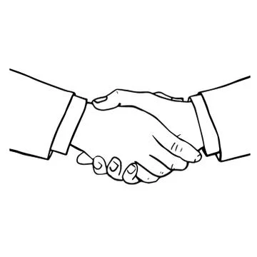 Hand drawn hands vector illustration symbol icon. Stock Illustration