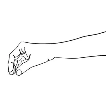 Hand drawn hands vector illustration symbol icon. Stock Illustration